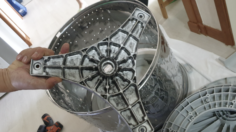 대구세탁기분해청소 - 부품 오염 상태 사진
